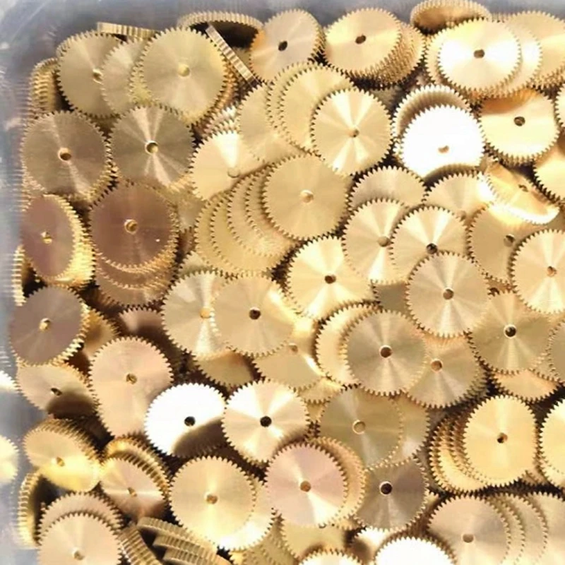 Миниатюрная медная Шестерня 0 3 м 48 т диаметр отверстия 2 02 мм толщина 1 5 сделай