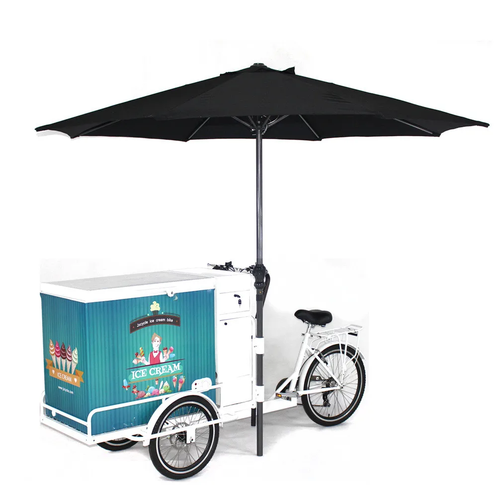 

Adult Tricycle Mobile Electric Ice Cream Cargo Bike With Freezer for Sell Cold Drinks Such As Cola Beer