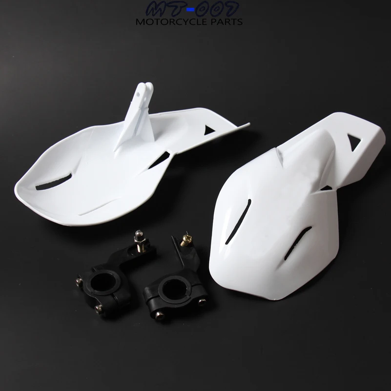 

White Motorcycle Motorcross Dirt Bike Handlebar handguards Hand Guards white Fit Dirt Pit Bike Off Road With Carbon fiber