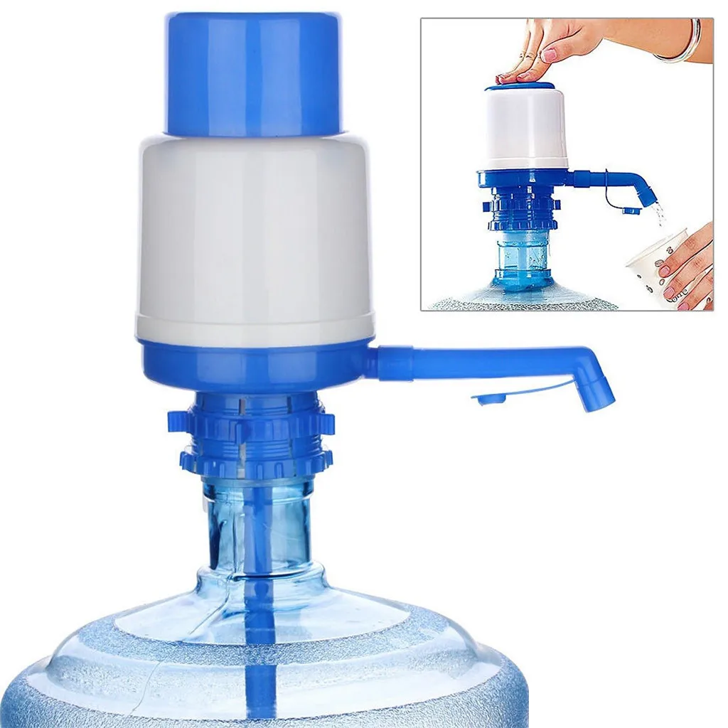 

Portable Bottled Drinking Water Hand Press Removable Tube Innovative Vacuum Action Manual Pump Dispenser Tool Office Accessories