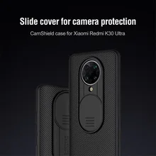 For Xiaomi Redmi K30 Ultra Case NILLKIN Slide Cover Camera Protection Case High Quality PC Anti-skid Camshield Pro
