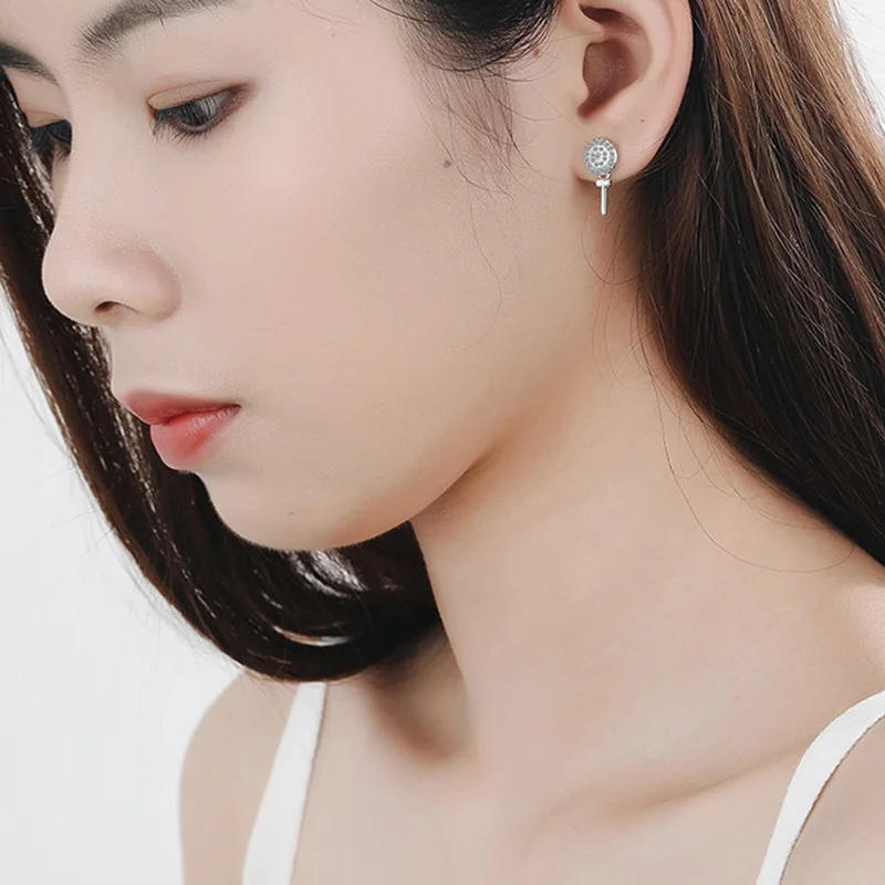 MEETSOFT посеребренные предотвращающие аллергию серьги-гвоздики для женщин дизайн