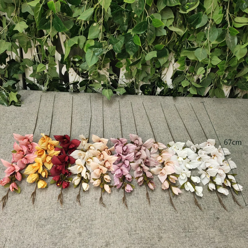 Искусственный цветок JAROWN орхидеи Гладиатор шелковые одиночные цветы ветки