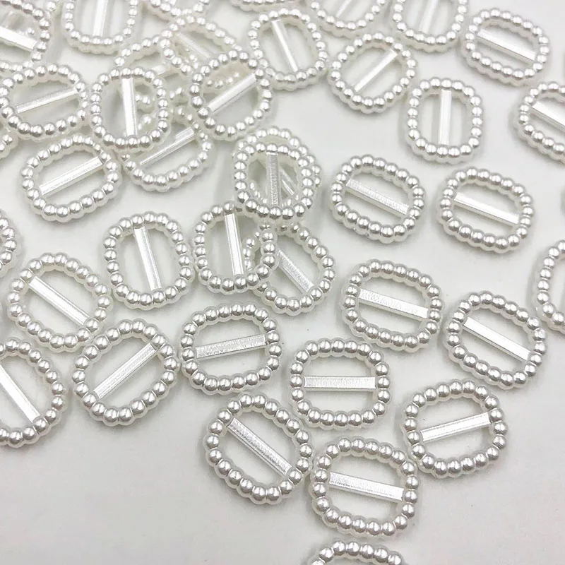 Бусины из АБС пластика с плоским основанием смешанные/белые/бежевые бусины