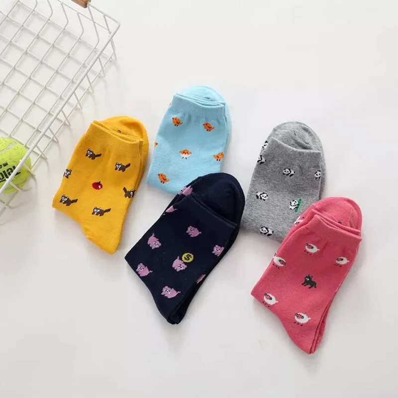 Творческий Harajuku с рисунком из мультфильмов забавные носки для животных овец Pigger