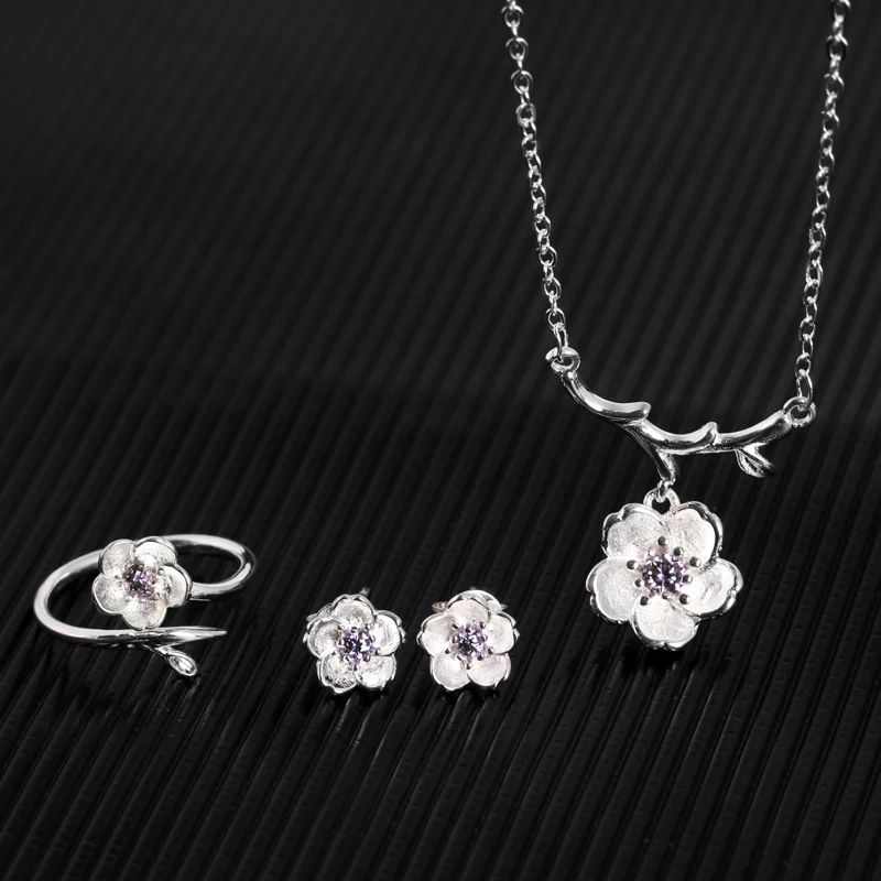 WENDYFO Новое поступление ожерелье наборы для женщин + серьги браслет кольцо