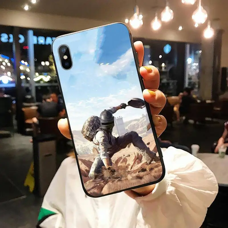 

PUBG Game Art aesthetics Phone Case for iPhone 11 12 pro XS MAX 8 7 6 6S Plus X 5S SE 2020 XR