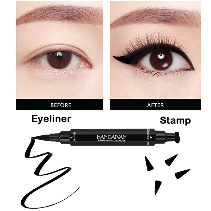 Черная жидкая подводка для глаз карандаш быстросохнущий водонепроницаемый