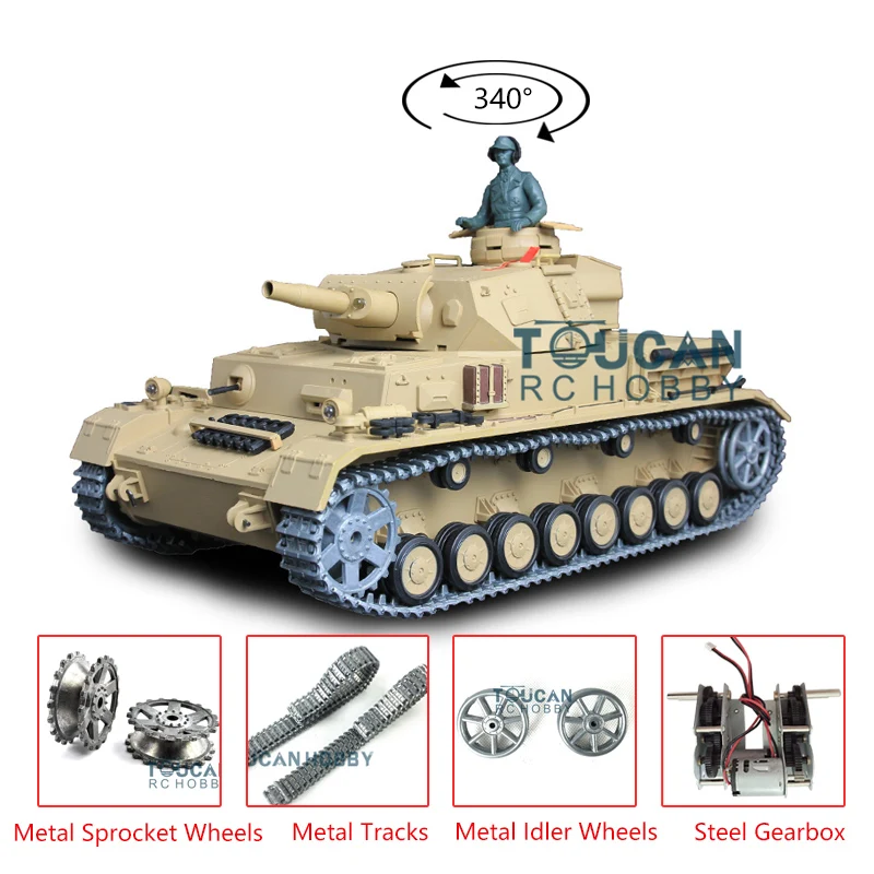 

Heng long TK6.0S Panzer IV F RC Tank 3858 Upgraded Metal Tracks Drive Wheels