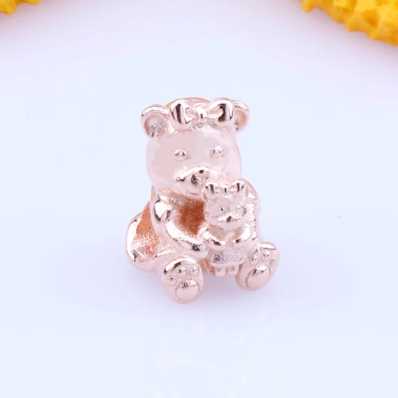 Amas Genuine 925 sterling silver Dora the Bear charms fit original bracelet DIY Jewelry