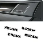4 шт. автомобильные аудио украшения 3D алюминиевая эмблема наклейка для KIA Cerato k3 Cerato 2 Cerato 3 2011 2018 2019 автомобильные аксессуары