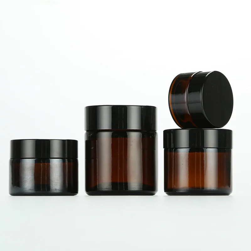 

1pcs 6pcs 24pcs 10g Glass Cream Jar With Shiny Gold Aluminum Lid Cosmetic Containers For Sample Eye Cream 100g Galss Bottle