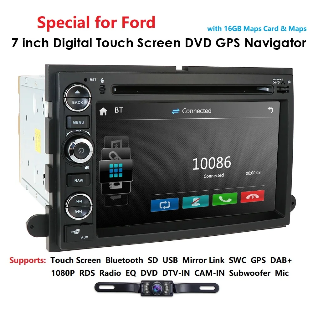 7 дюймовый автомобильный DVD плеер стерео для Ford F150 F250 Focus Explorer Fusion ртутный Линкольн