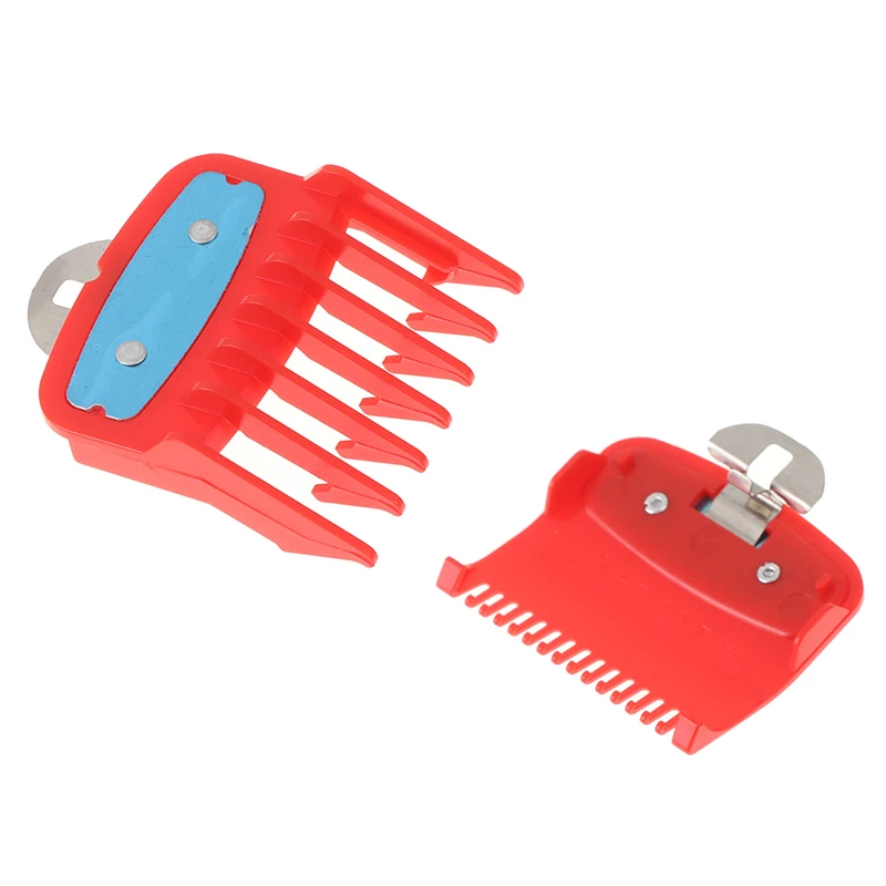 

2Ppcs(1.5mm+4.5mm) Red Color Guide Comb Sets 1.5 And 4.5 Mm Size Attachment Comb Set For Professional Clipper