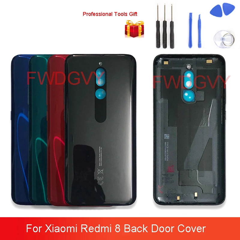 

Original NEW For Xiaomi Redmi 8 Back Cover Battery Rear Door Housing Mobile Phone Replacement Case