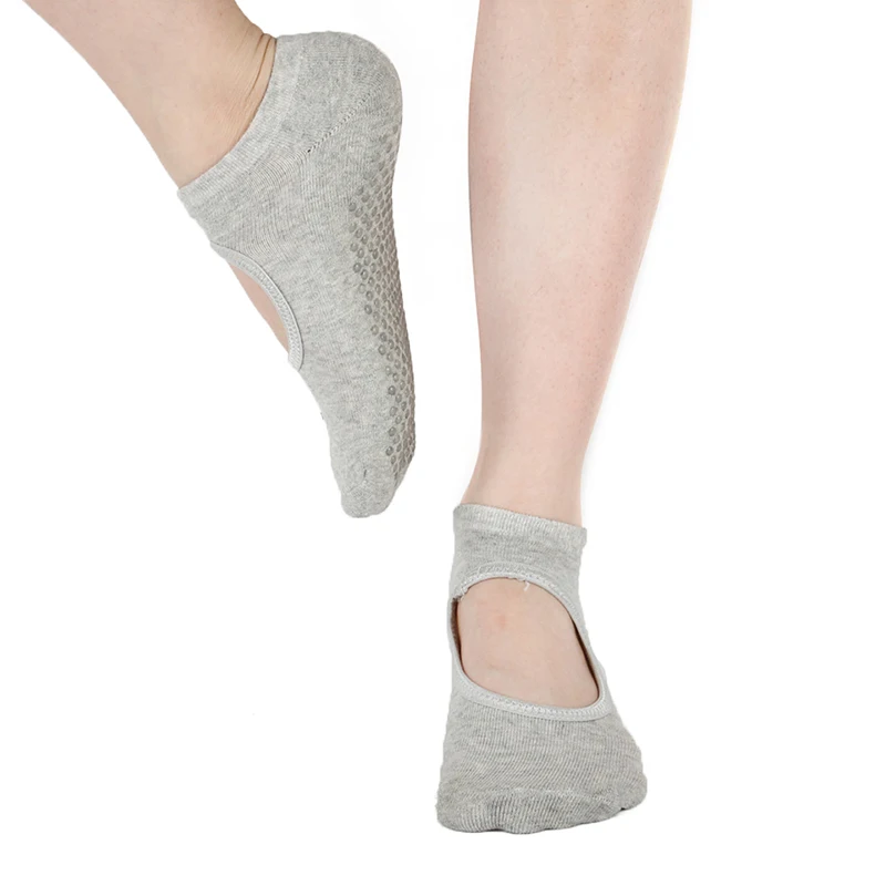 Женские нескользящие носки-башмачки низкие носки-тапочки быстросохнущие