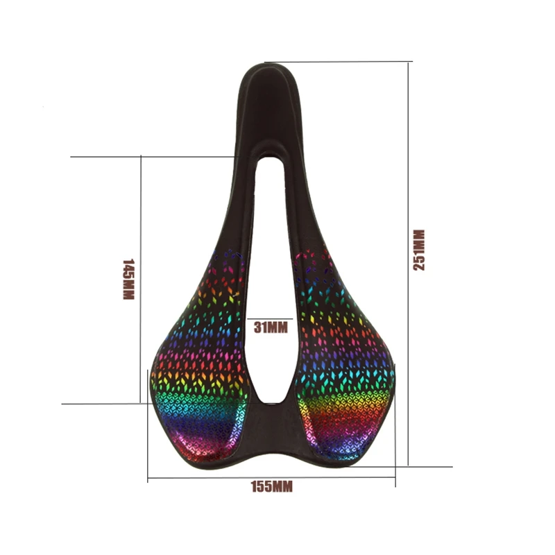 

Mountain Road Bicycle Seat Saddle Ultra-Light Poly Fiber Hollow Breathable MTB Bike Cycling Racing Seat Saddles