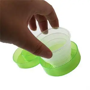 Портативная силиконовая складная бутылка для воды телескопическая питьевой