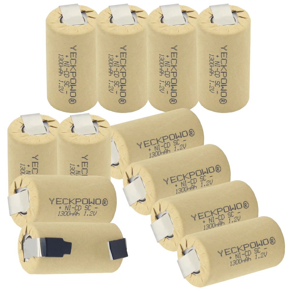 12 шт. никель-кадмиевые аккумуляторы 1300 мАч 1 2 в | Электроника