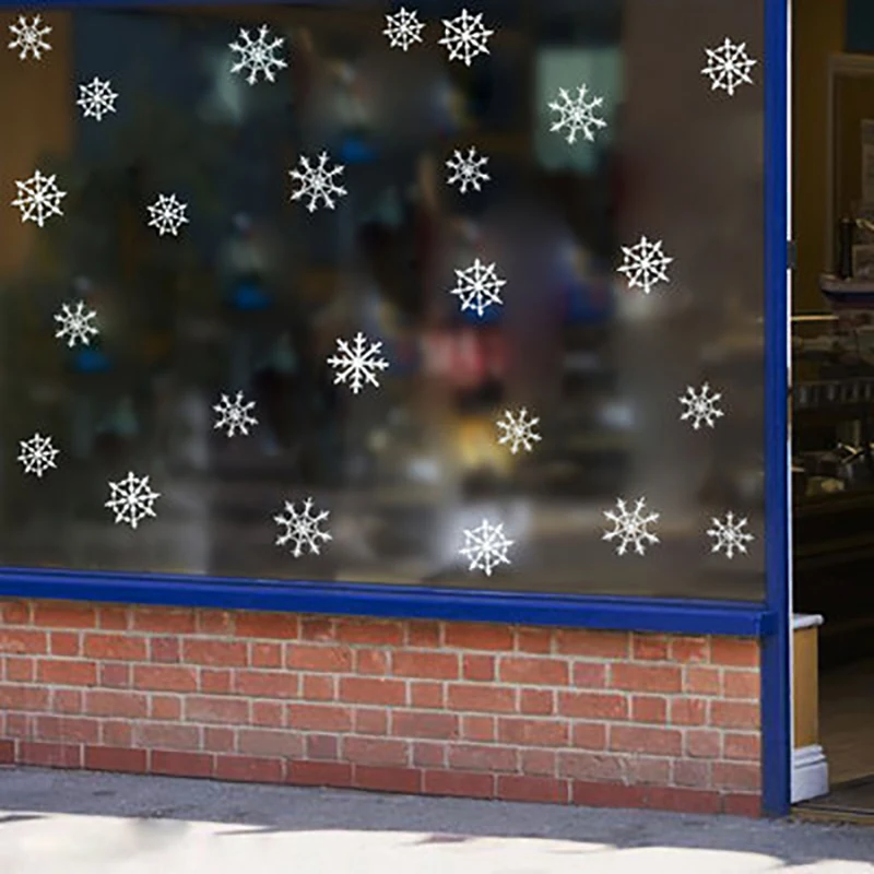 Бесплатная доставка Рождественская Снежинка окно сделай сам наклейка на стену