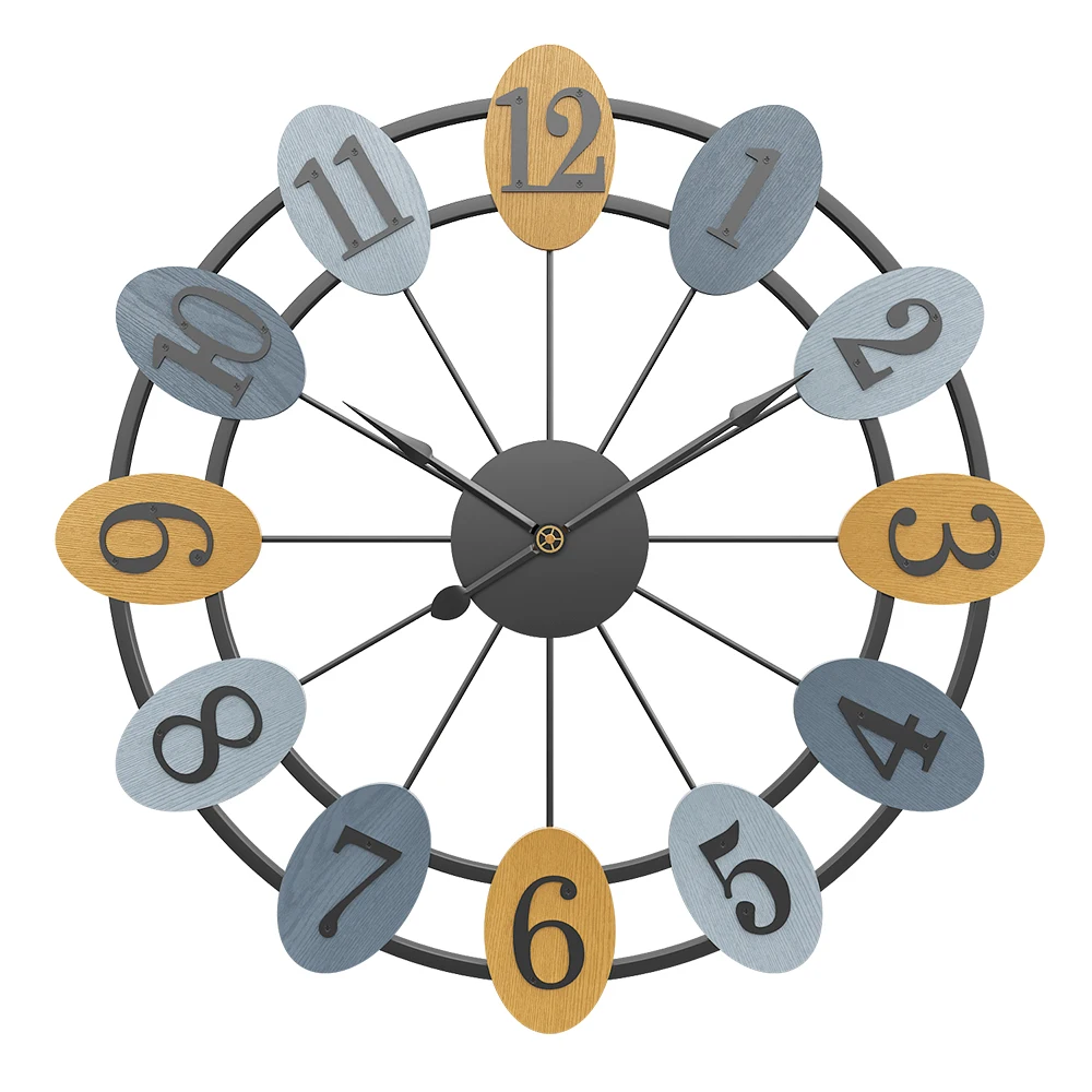 

Fashion Large Modern Wall Clock Art Silent Nordic Atmospheri Decorative Wall Clock Creative Wand Klok House Decoration MM60WC