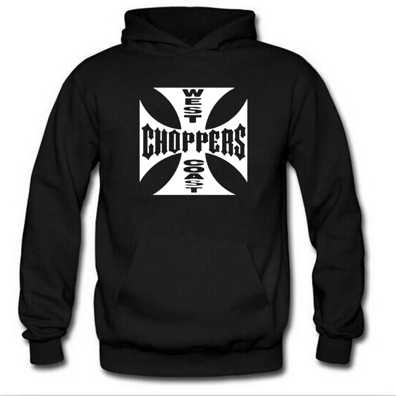 Весенне осенняя Толстовка West Coast Choppers толстовки мужские уличные теплые флисовые