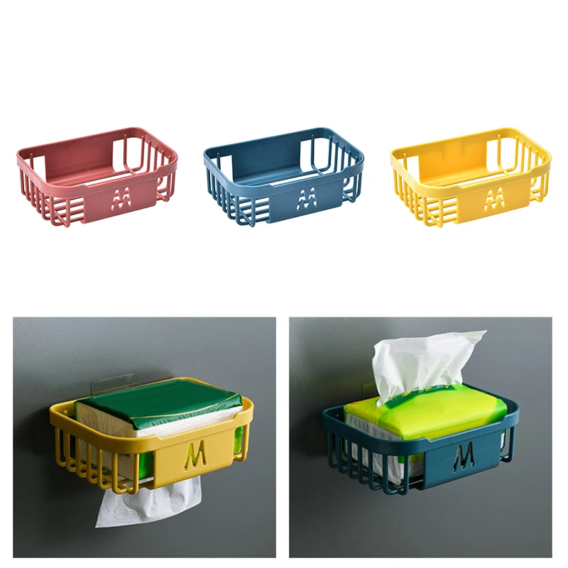 

Кухонная настенная Туалетная корзина с полыми отверстиями, рулонная бумажная полка, стеллаж для мыла, аксессуары для ванной комнаты