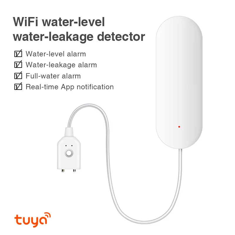 Wofea wifi датчик воды с автоматическим запорным клапаном умная сирена Автоматизация совместима с Alexa