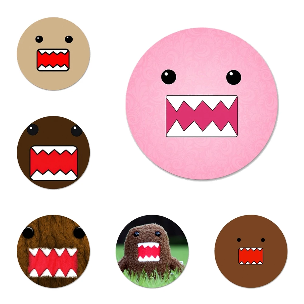 Domo Kun Badge Brooch Pin Accessories For Clothes Backpack Decoration gift 58mm