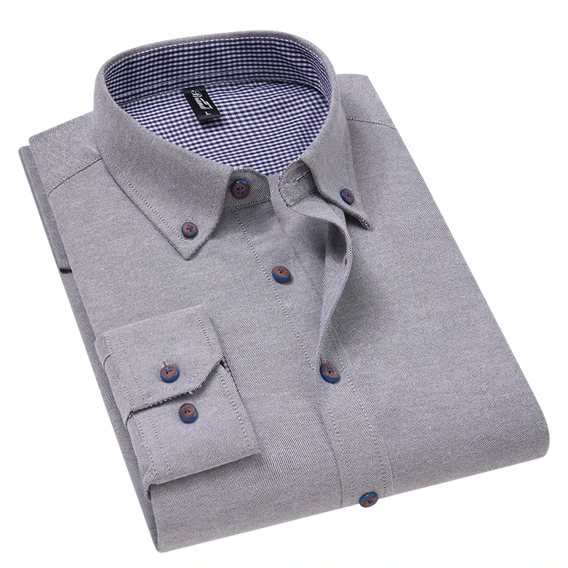 

Luren New Autumn Classic Style Men's Casual Long Sleeve Shirt Business Fashion Slim Fit Brand Male