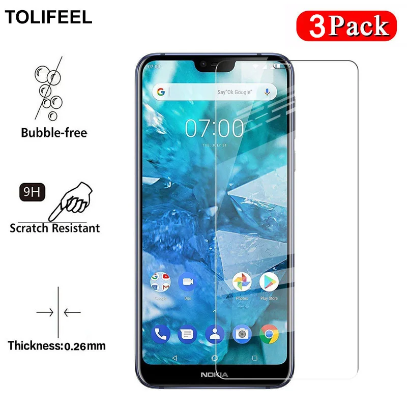 3 шт TOLIFEEL 2.5D 9H закаленное стекло для Nokia 7 1 защита экрана прозрачная защитная