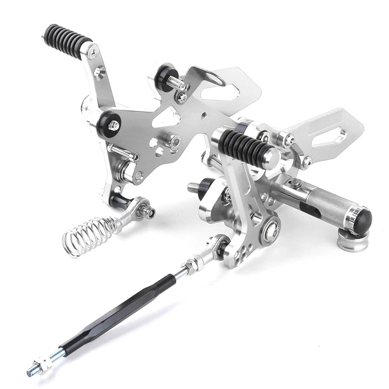 Мотоцикл CNC Универсальный Регулируемый Rearset подножка мото подножки педали