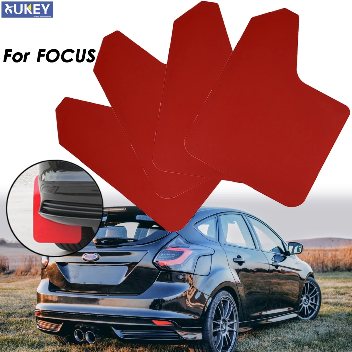Красные Брызговики брызговики для Ford Focus ST RS SE ST170 ST225 ST250 ST300 RS500 Mk MK2 MK3 MK4 2 3