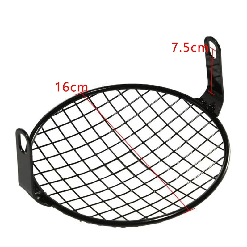 Мотоцикл 6 3 дюймов фара сетка гриль Боковое крепление Универсальный чехол маска