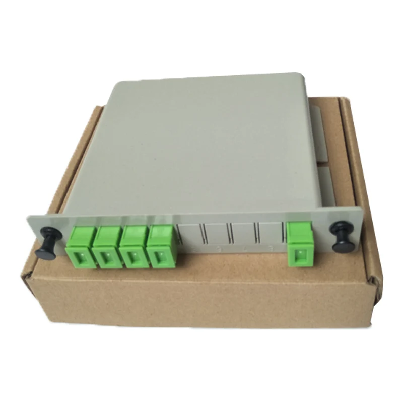 Fibra ptica plc splitter SC APC 1x4 модульный соединительный блок Одномодовый fibra ottica PLC Splitter