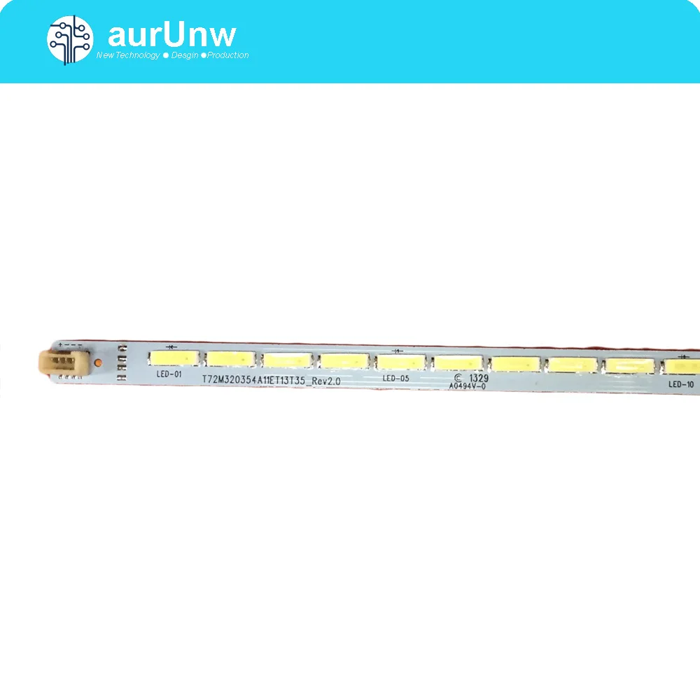 

10 pieces/lot New Backlight Lamp LED Strip For L32F1590B LED32C850K TOT32LB LED7020 V0.2 LVW320CSOT 67-728810-0A0 48leds 407mm