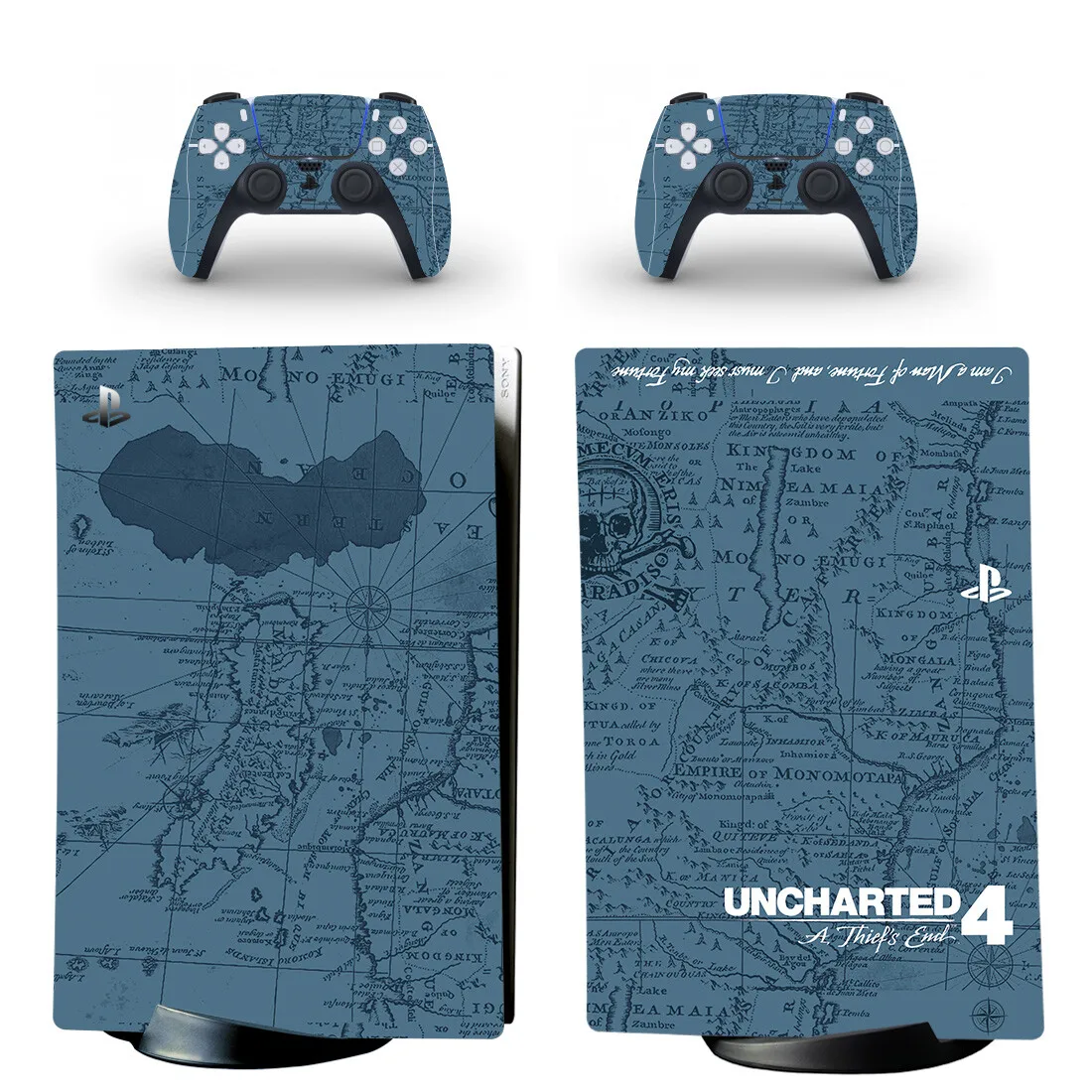 

Uncharted 4 PS5 Digital Skin Sticker for Playstation 5 Console & 2 Controllers Decal Vinyl Protective Skins