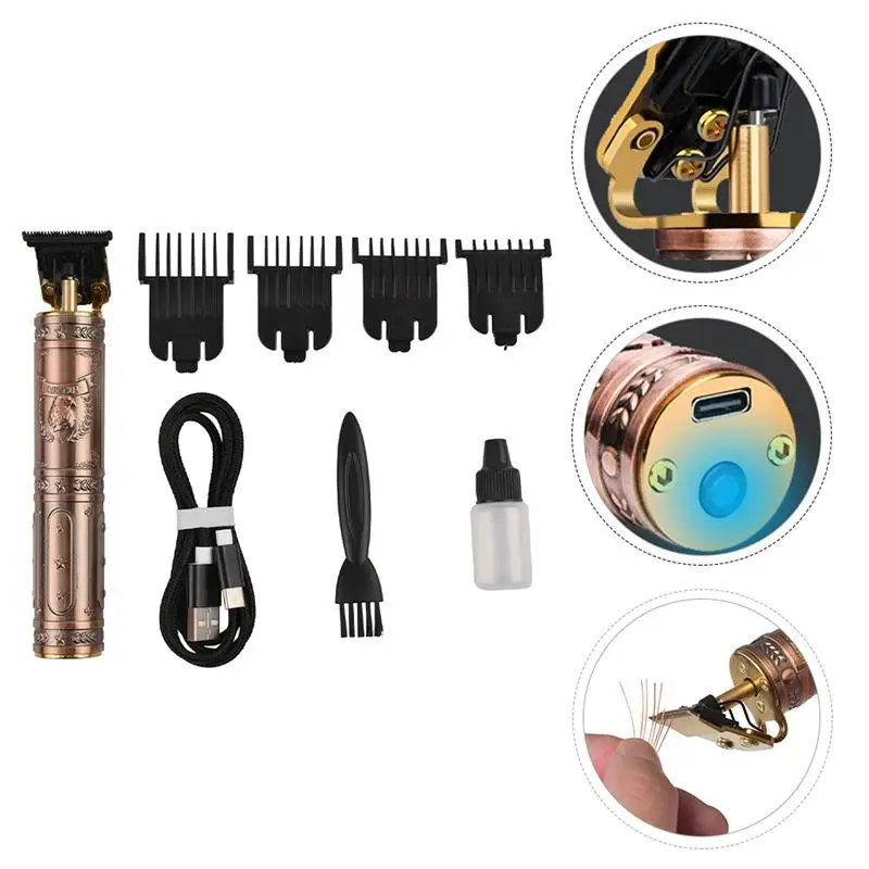 

1 Set of Electric Hair Clipper Portable Hair Cutter Barber Hairdressing Tool