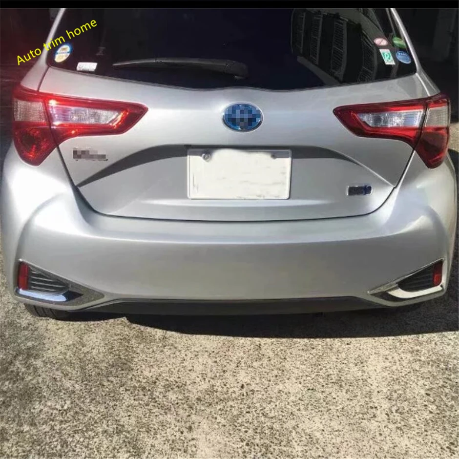 Lapetus переоборудование экстерьера комплект подходит для Toyota YARIS/VITZ ABS хром задний противотуманный задний свет рамка отделка 2 шт