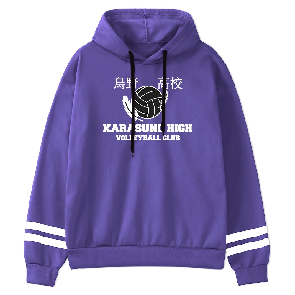 

Karasuno школьная Аниме Haikyuu Модная одежда с принтом Мужская теплая флисовая толстовка новая сращивающаяся уличная одежда модная повседневная ...