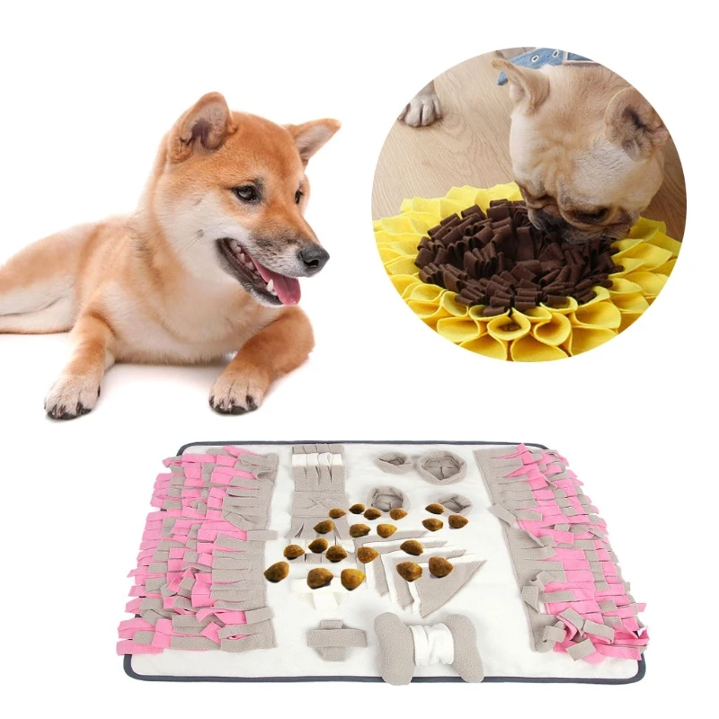 

Pet Dog Snuffle Mat Nose Smell Training Blanket Sniffing Pad Slow Feeding Bowl Food Dispenser Carpet Relieve Stress