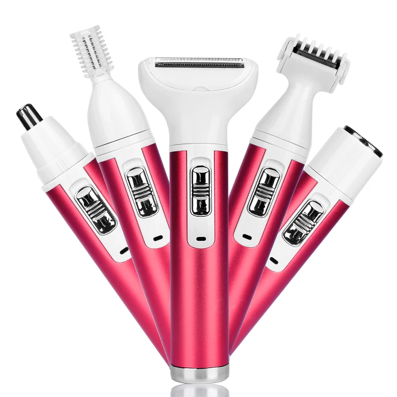 

5 in 1 Women Epilator Female Eyebrow Trimmer Lady Shaver For Hair Removal Shaving Machine Face depilador Bikini Depilatory