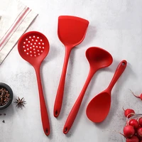 food grade silicone kitchenware spatula soup spoon colander baking cooking tools kitchen accessories utensils supplies nonstick