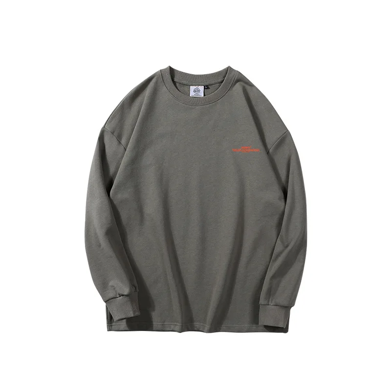 

Men's Spring 2021 New Loose Retro Printed Long Sleeve Round Neck Sweatshirt
