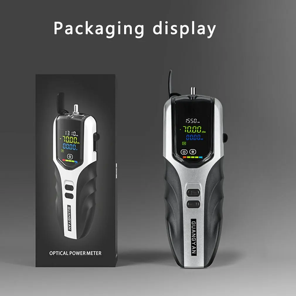 

High Precision Rechargeable Optical Power Meter Color Lcd Screen Fiber Optic Power Meter With Flash Light