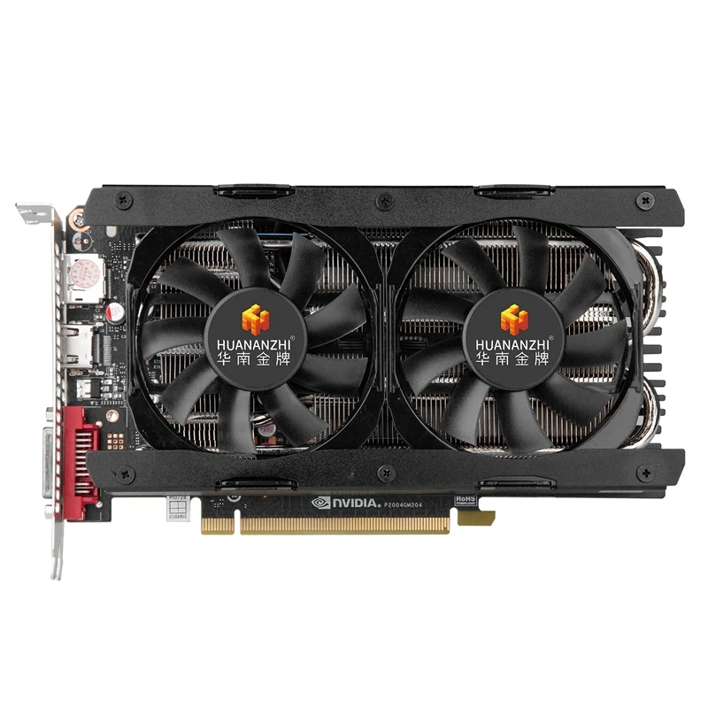 

Графическая карта HUANANZHI GTX970 4 Гб, 1089 бит GDDR5 МГц X DVI VGA HDMI совместимая PCIE16X игровая видеокарта для настольных ПК