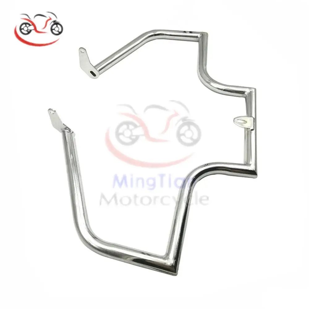 Для Harley Softail Deluxe FLSTN FLSTNI 2005 2006 хром защита двигателя Крушение Бар Бампер обтекатель кузова передняя Рамка протектор
