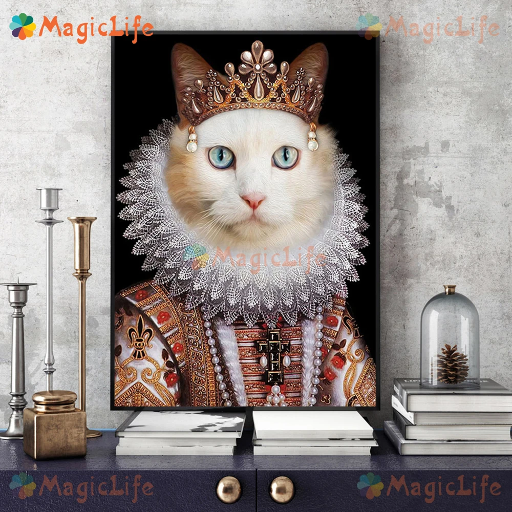 

Vintage Pet Cat Duke Princess Posters Dog Nordic Poster Wall Pictures For Living Room Wall Art Canvas Painting Prints Unframed