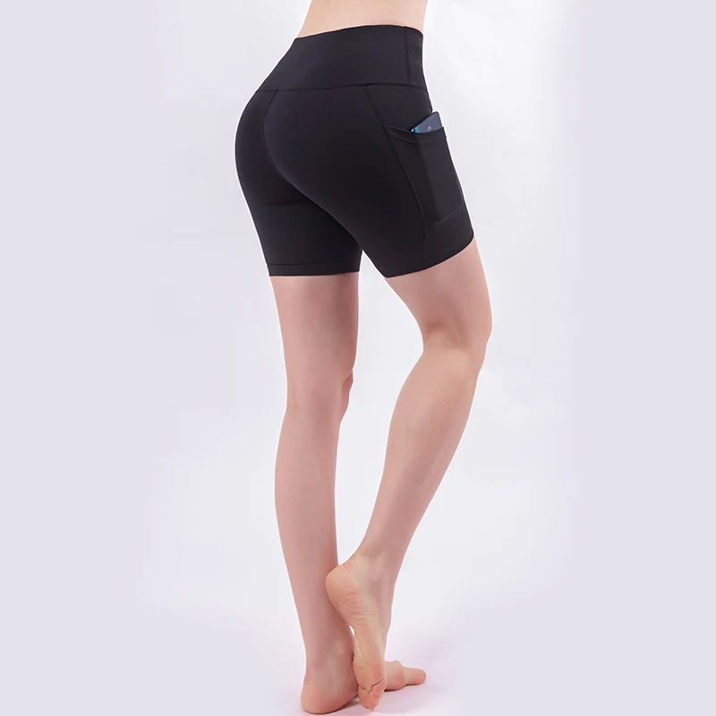 

Women's Yoga Shorts Absorb Weat Plain Sport Gym Athletic Biker Seamless High Waisted Soft Cotton Lingerie Naked Feeling Fitness