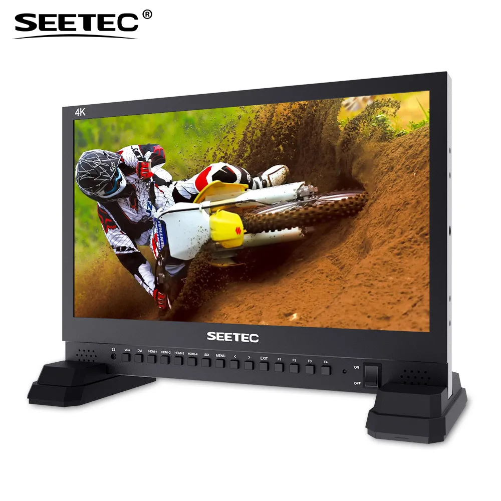 Seetec 4K156-9HSD-384 15 6-дюймовый IPS UHD 3840x2160 4K вещательный монитор с 3G-SDI HDMIx4 Quad Split Display Director